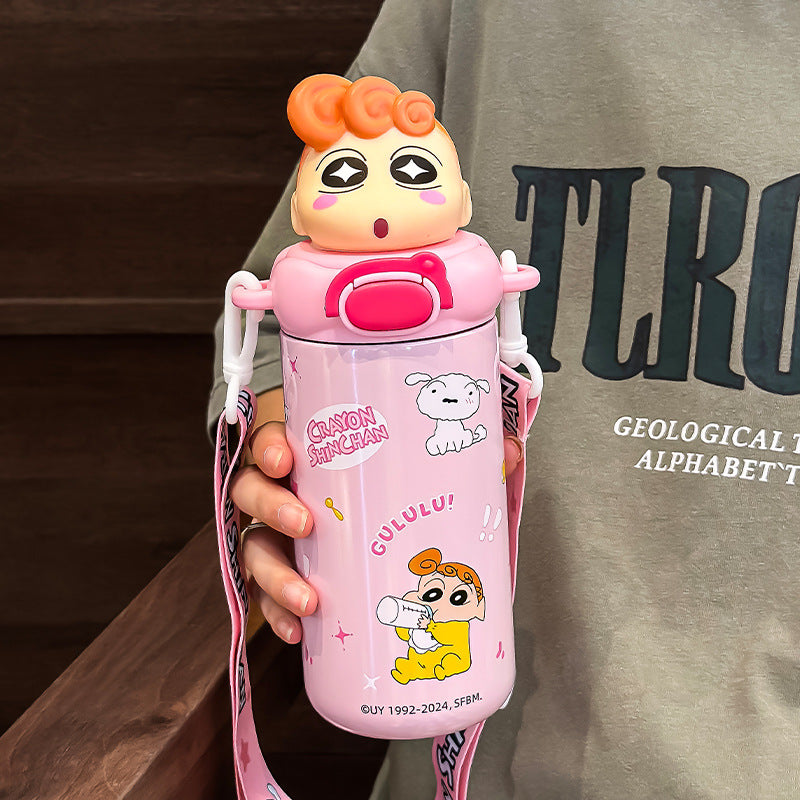 Cute Crayon Insulated Water Bottle