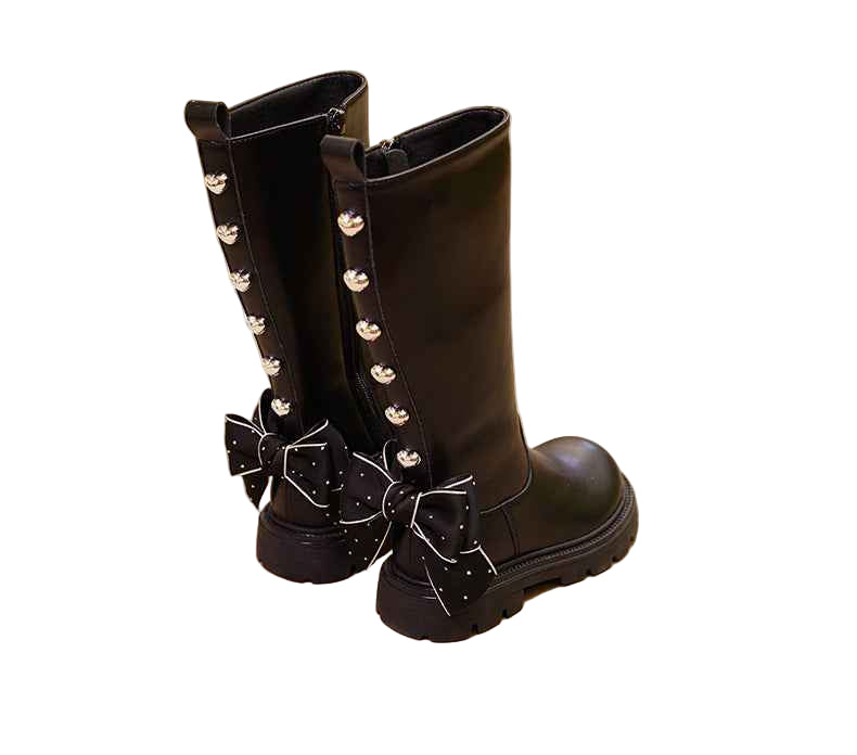 New children's High Boots with Little Princess Bow