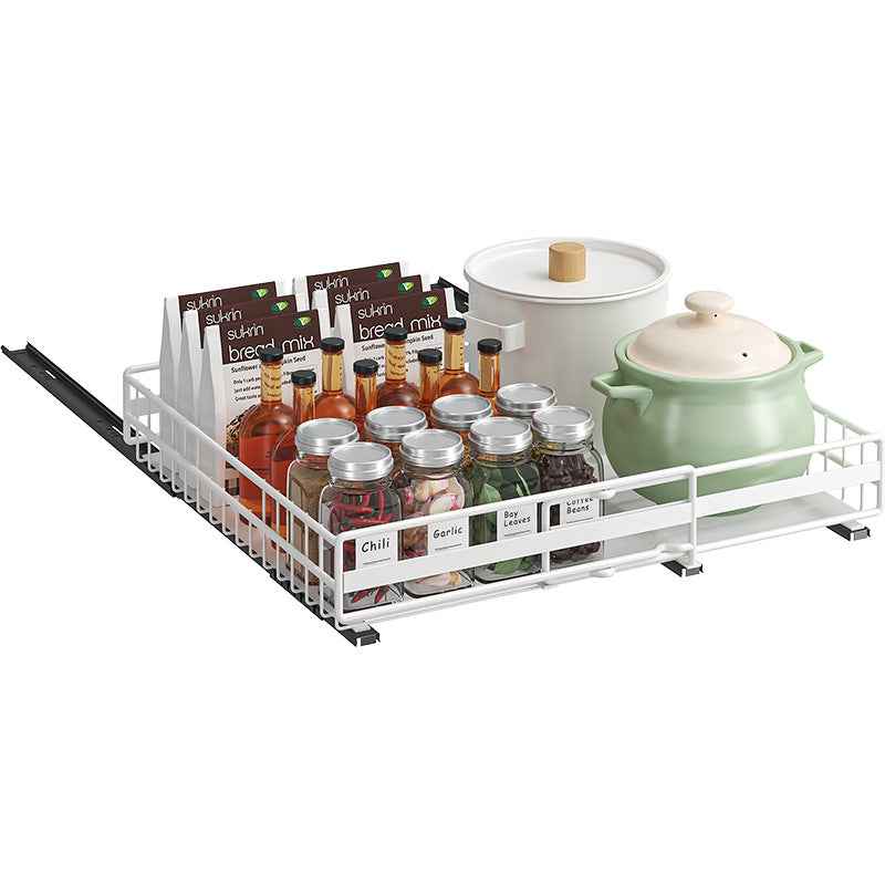 Cabinet pull-out basket pull-out shelf retractable lower sink drawer bottle and jar bowl basket pot cabinet kitchen storage