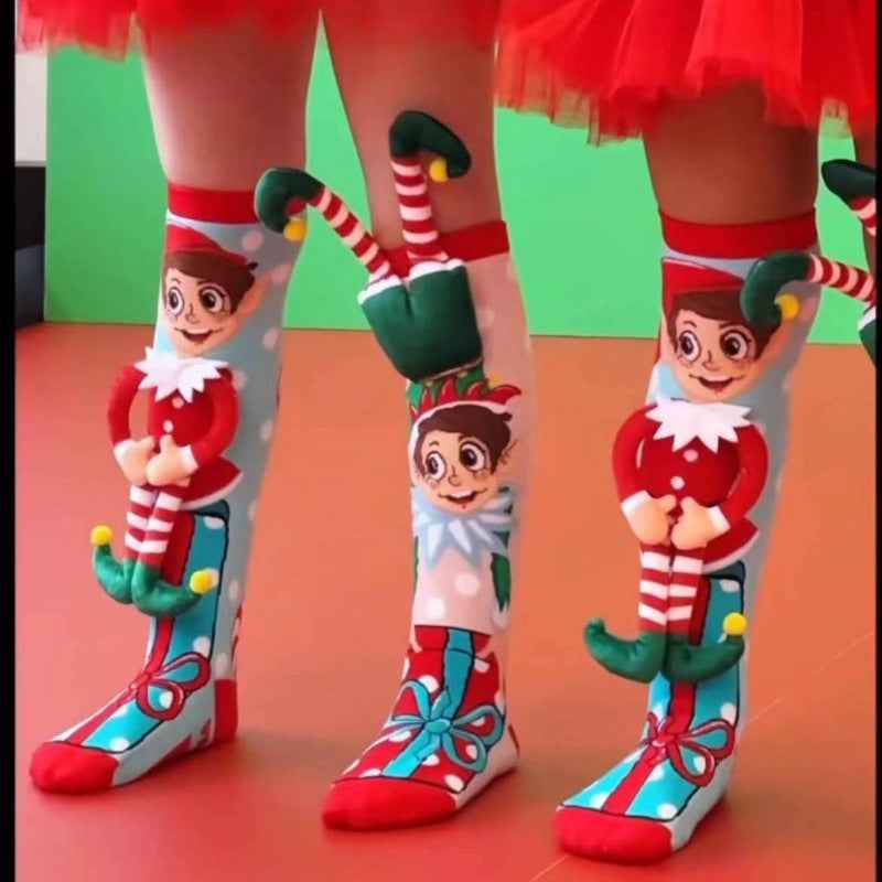 Elf Christmas Socks