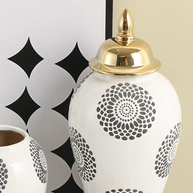 Luxury Ceramic Vase, Decorative Jar
