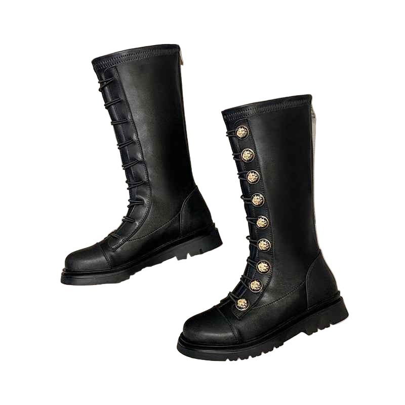 Girls' High Leather Boots