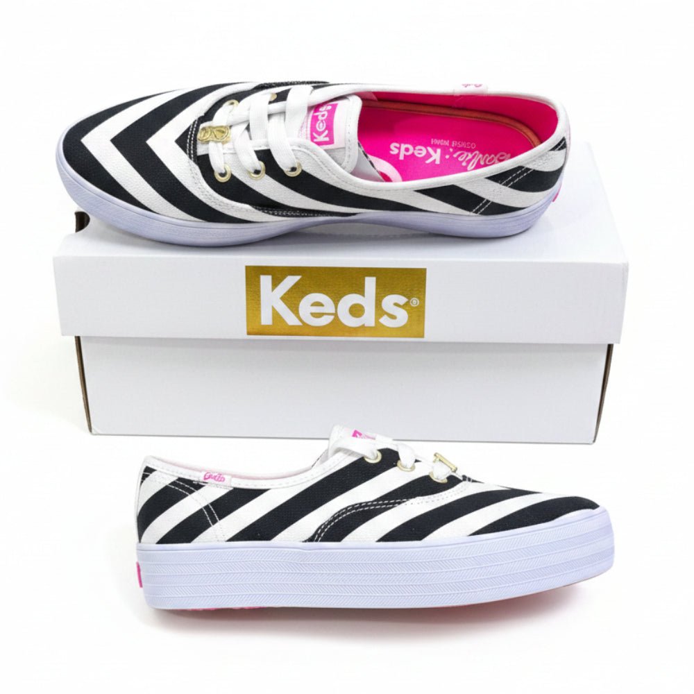 Barbie x Keds Point Striped Platform Sneakers
