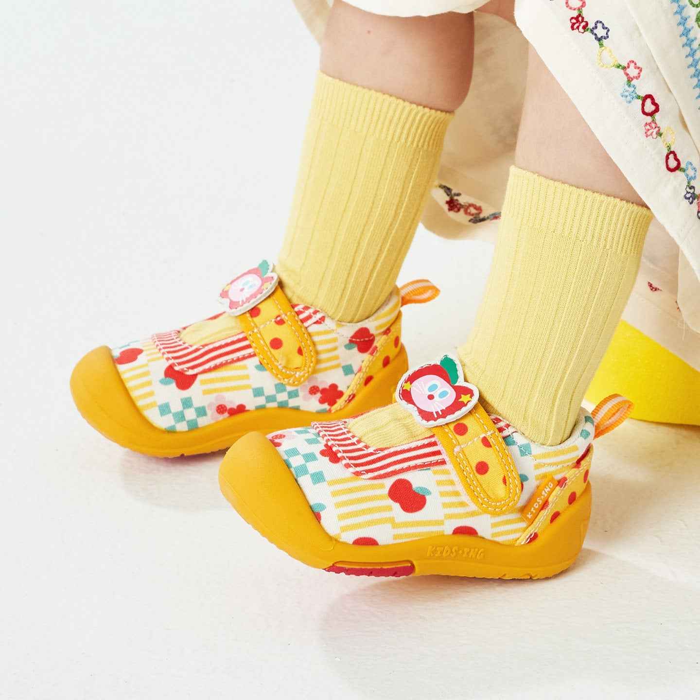 Kidsing Kedi Star Toddler Canvas Shoes Girls's Soft Sole Sneakers