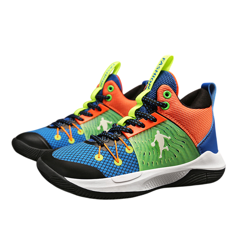 Children's Ocean Breeze High-Tops Basketball Shoes - Blue