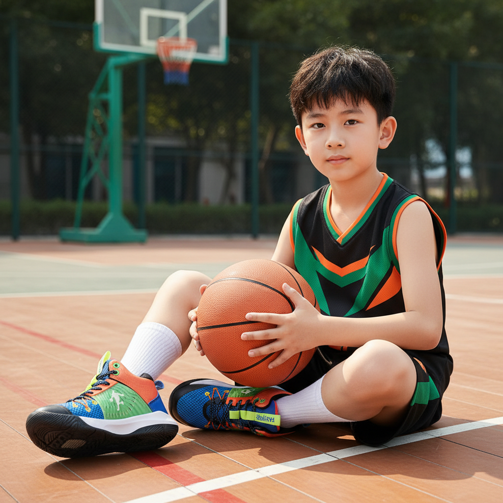 Children's Ocean Breeze High-Tops Basketball Shoes - Blue