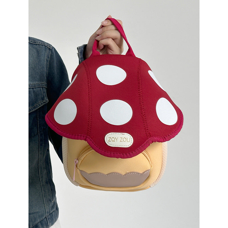 Cute Mushroom Kids Mini Backpack