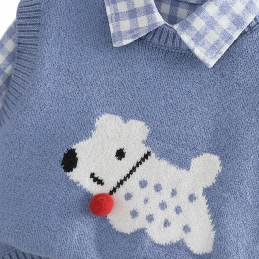 Boys Puppy Patch Outfit Set