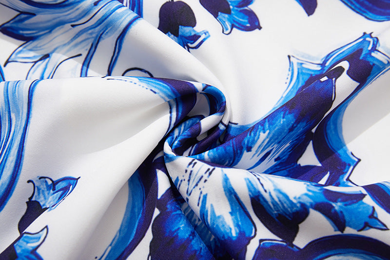 Thalassa Three-Dimensional Bandeau Suspender Top +Skirt 2Pcs Set