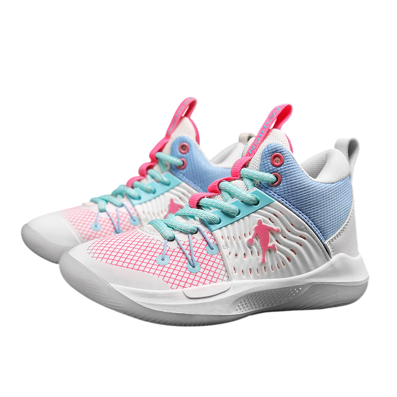Children's Ocean Breeze High-Tops Basketball Shoes - Light Pink