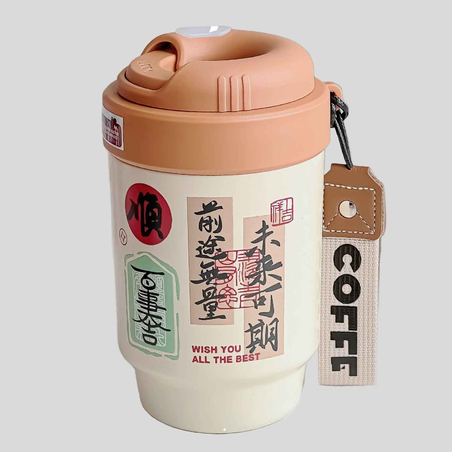 500ml 316 Stainless Steel Ceramic Liner Coffee Cup