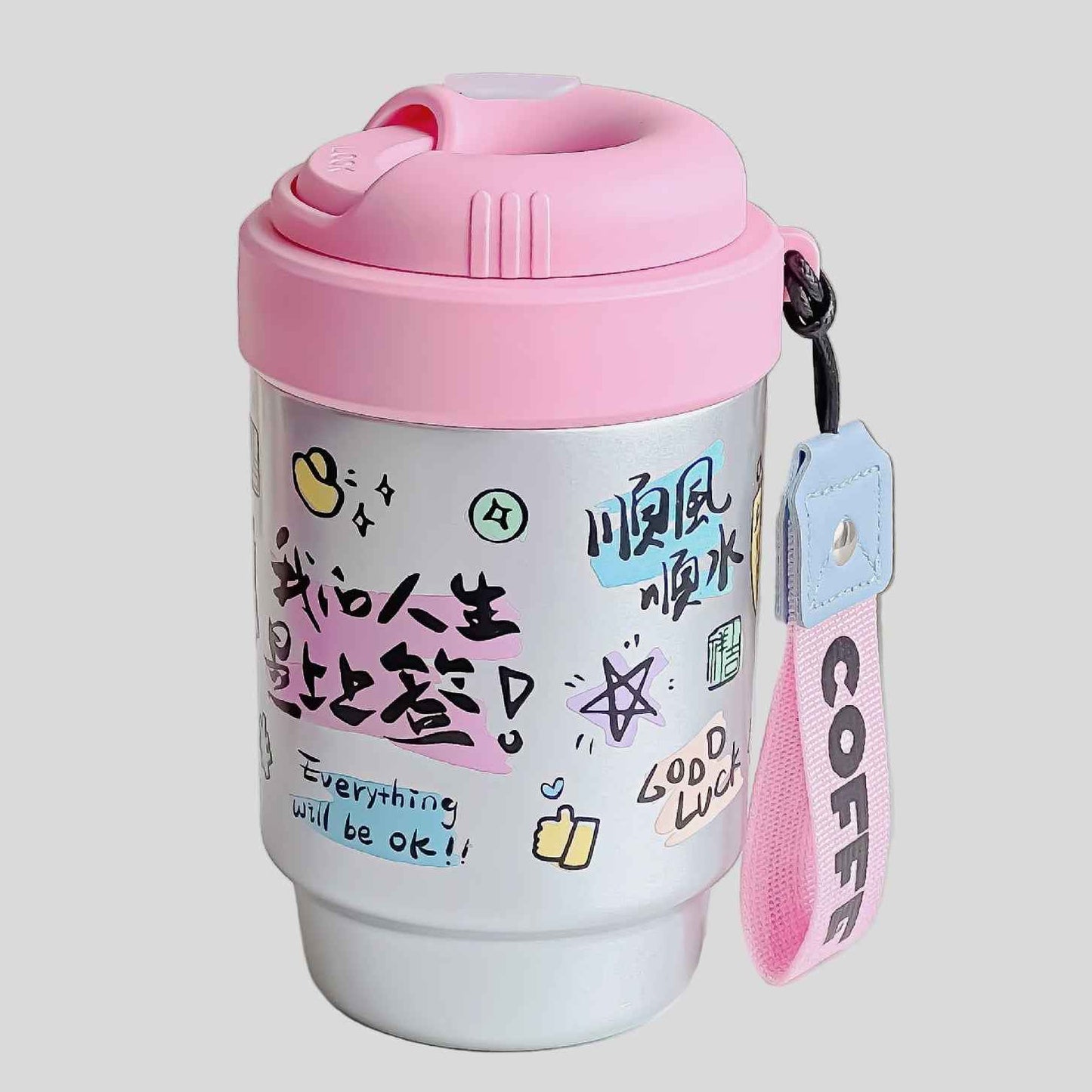 500ml 316 Stainless Steel Ceramic Liner Coffee Cup