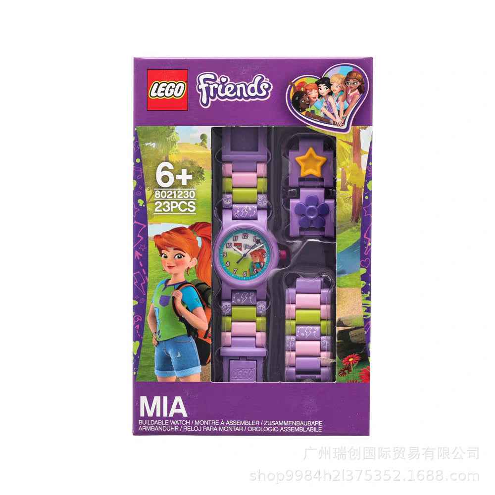 LEGO Classic Mini Figure Kids Buildable Analog Quartz Watch 6+