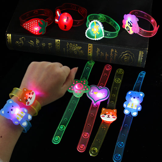 Glitter bracelet LED glow bracelet glitter watch glitter wristband hot sale at summer night market street stalls