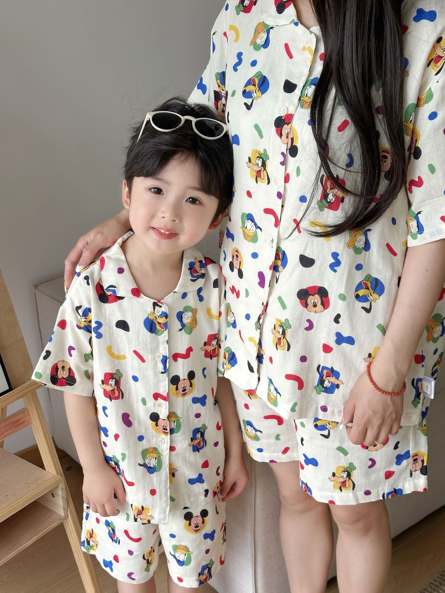 Cotton Children's Short-sleeved Pajama Set