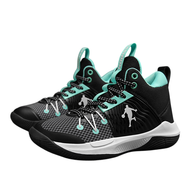 Children's Ocean Breeze High-Tops Basketball Shoes - Black