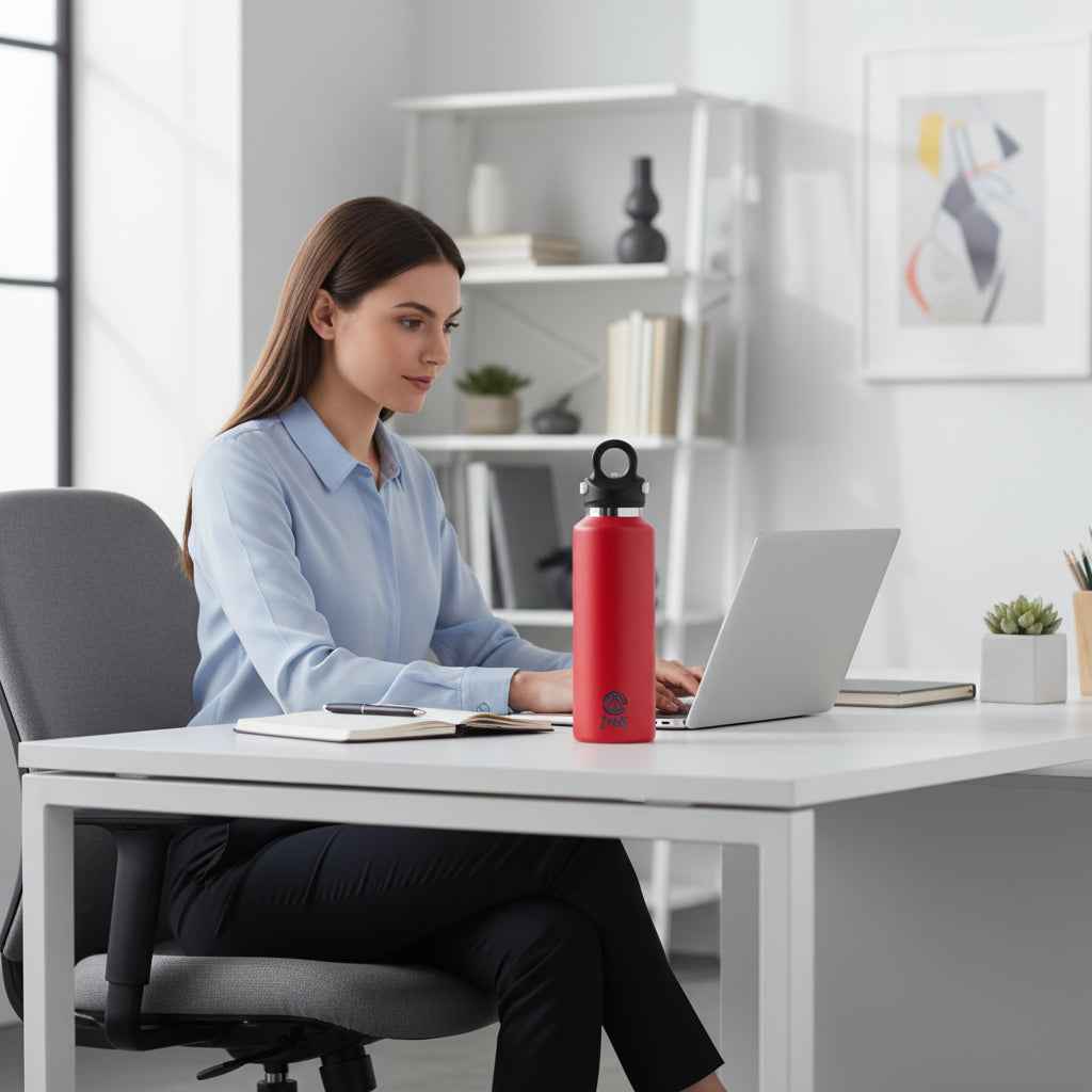 Stainless Steel Insulated Twist Free Water Bottle - 1 Liter