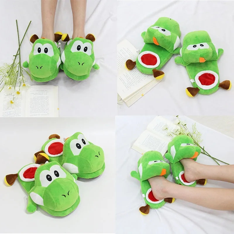 Super Mario Bros -Yoshi Creativity Plush Slippers