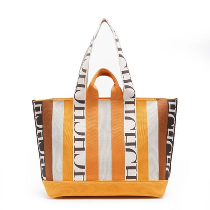 CH Casual Stripe Splicing Trend Shoulder Bag