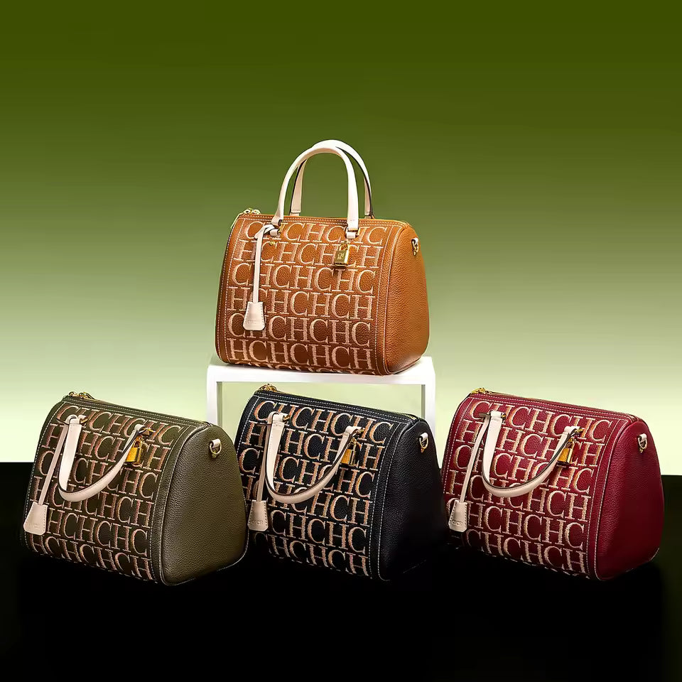 Large Capacity Business Commuter Women's Shoulder Bag Crossbody Bag Vintage Classic Letter Design Solid Color Women's Bag