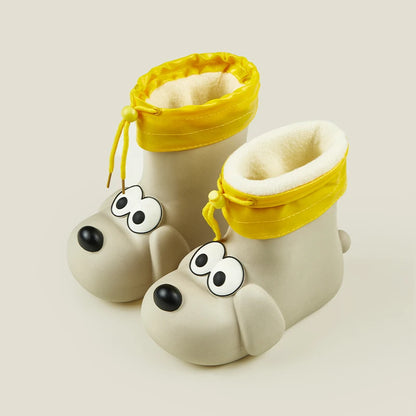 Cheerful Mario Cute Children Rain/Winter Puppy Boots