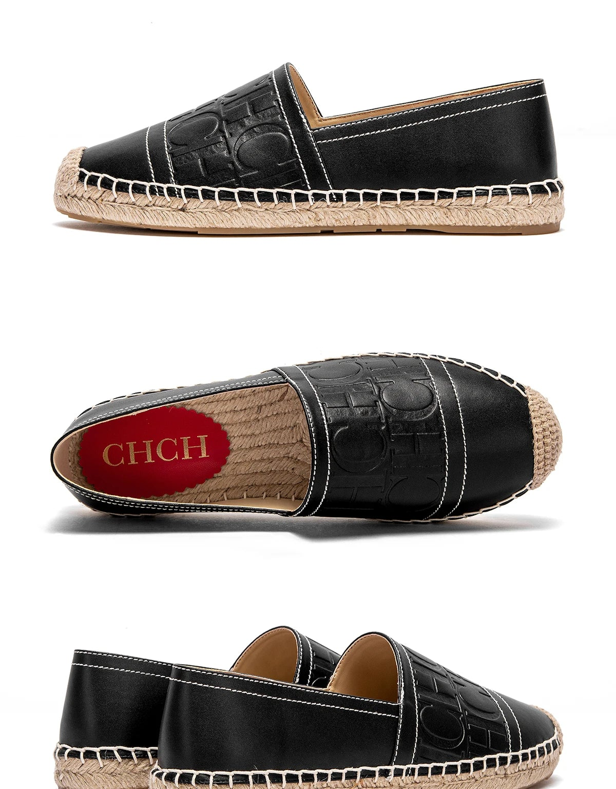 CH New Anti slip Hemp Bottom Flat Casual Shoes