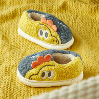 Cheerful Mario Children's Winter Cotton Warm Crocodile Shoes