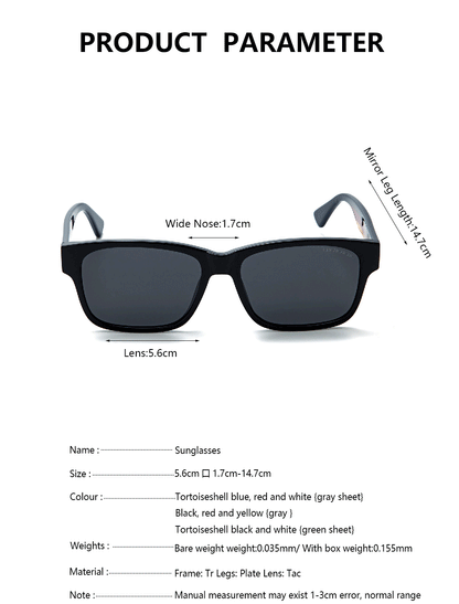 CH Square Frame Casual Style Sunglasses