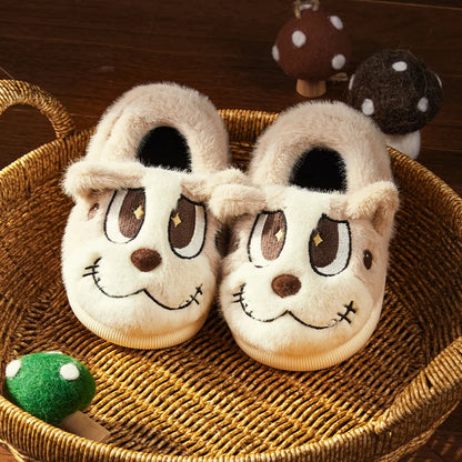 Cheerful Mario Winter  Cartoon Cotton Animals Shoes