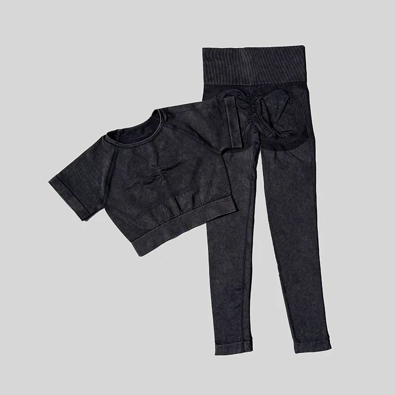 Women Activewear Tummy Control Sportswear  2 Pieces Set