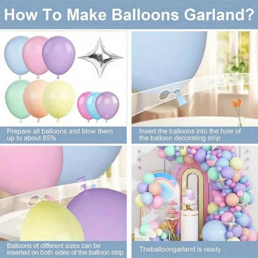 133PCS Donut Themed Balloon Wreath Arch Kit for Parties