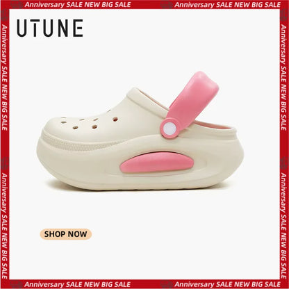 UTUNE Thick Sole Unisex Sandals 6cm Heels