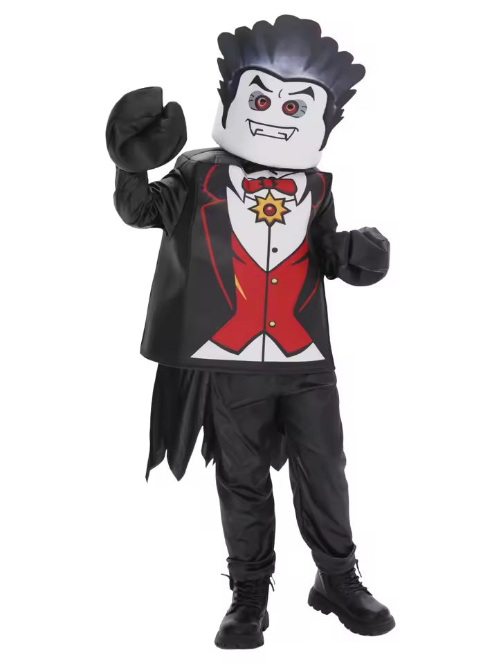 2025 New Arrival Unisex Boys Brick Lord Vampire Costume Kids Monster Fighter Halloween Suit Cosplay Child Brick Skeleton Costume