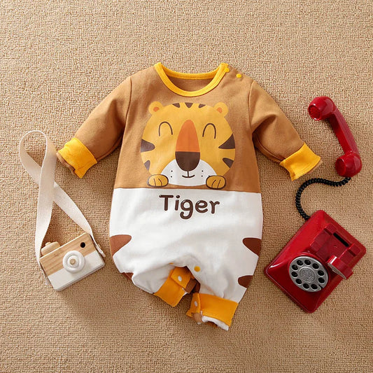 Cute Tiger Cotton Bodysuit