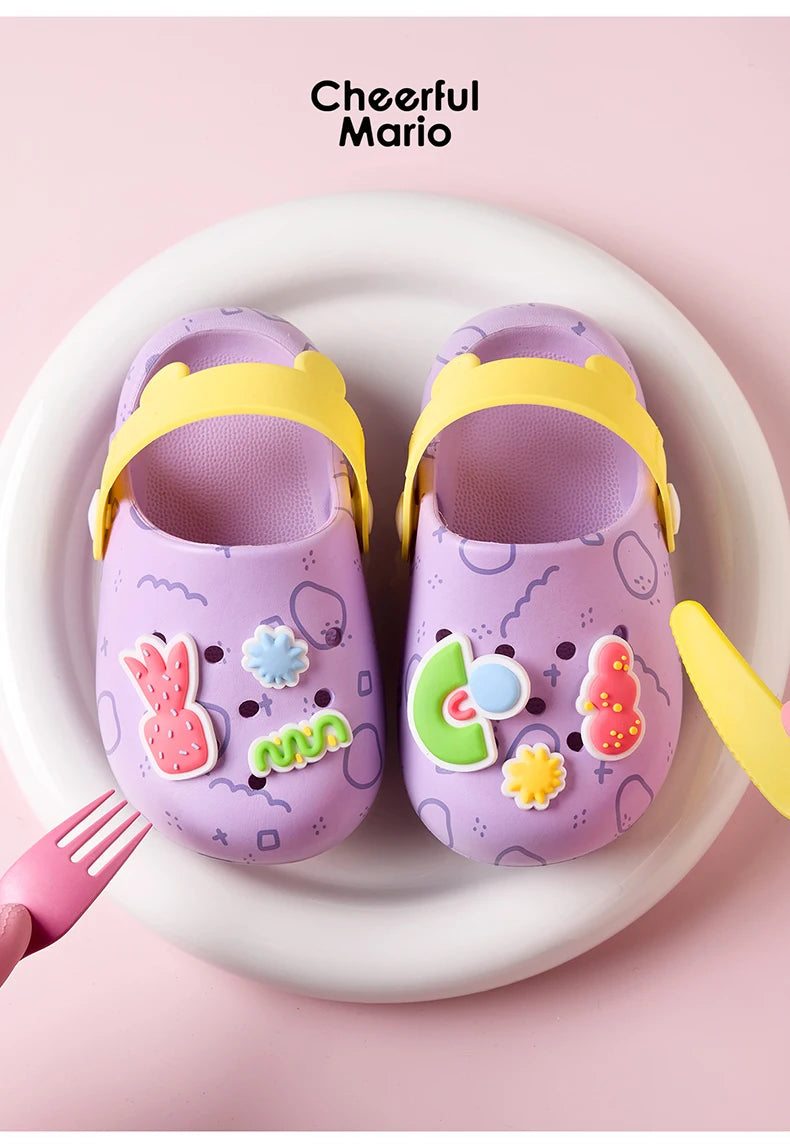 Cheerful Mario Children Fruit Slippers