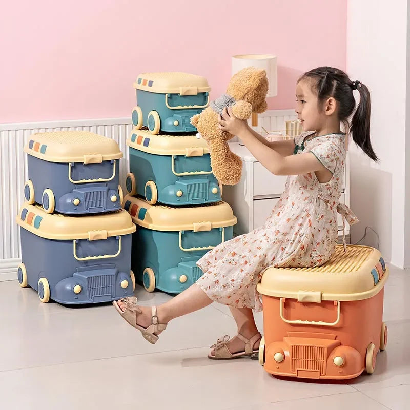 Children's Toy Organizer Storage Box Vehicle Style