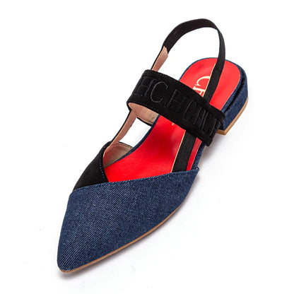 CH Basic Flat Cross Retro Flat Shoes