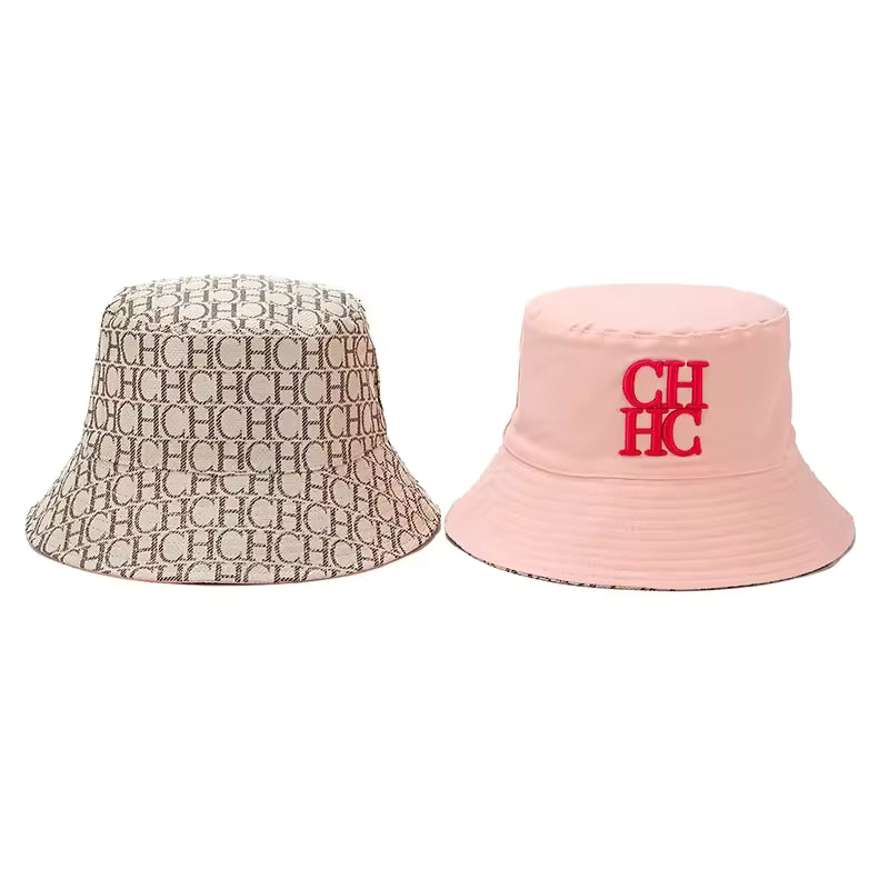 CH Fashion Bucket Hat Brand Creative Versatile Classic Style Brand Monogram Logo Printing Casual Play Wear Hat