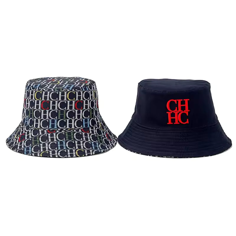 CH Fashion Bucket Hat Brand Creative Versatile Classic Style Brand Monogram Logo Printing Casual Play Wear Hat