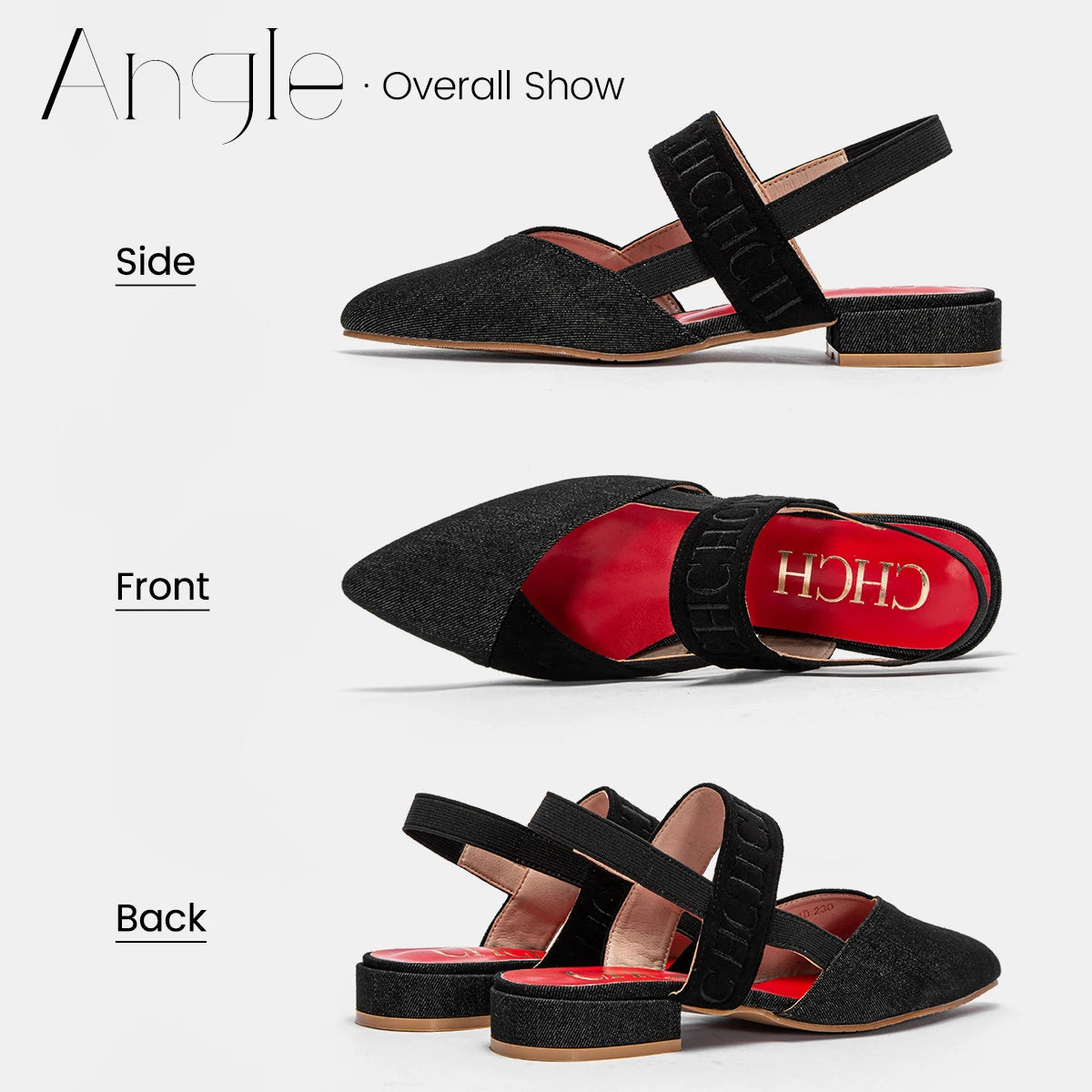 CH Basic Flat Cross Retro Flat Shoes