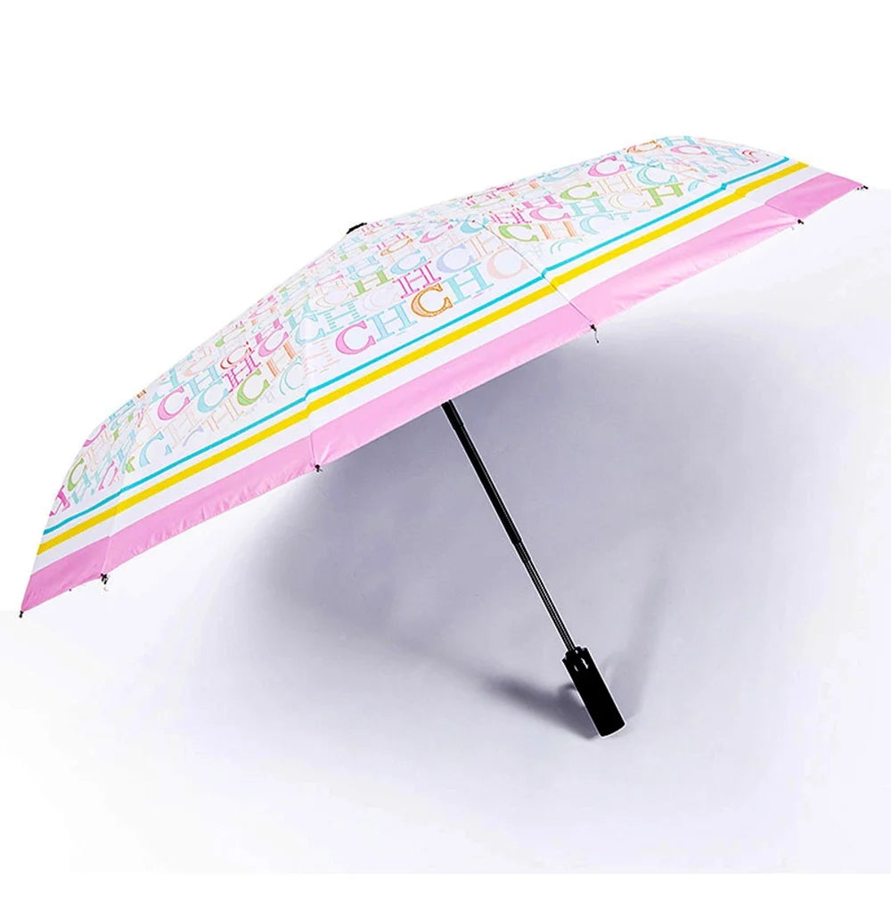 CH Alphabet Print Design Simple Style Umbrella