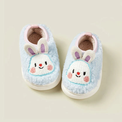 Cheerful Mario New Style Children Winter Cotton Warm Bunny Shoes