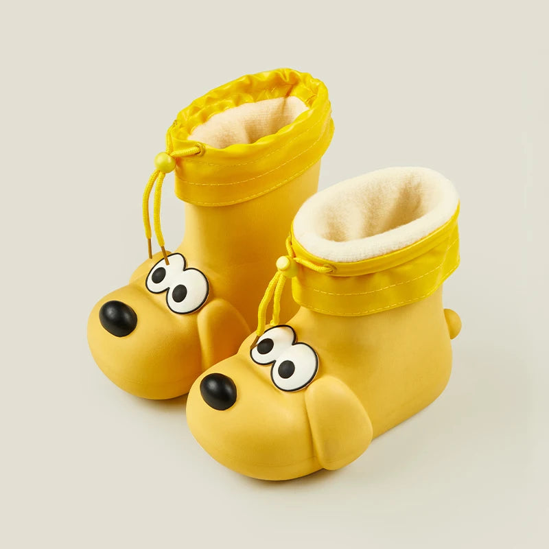 Cheerful Mario Cute Children Rain/Winter Puppy Boots