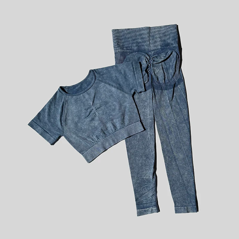 Women Activewear Tummy Control Sportswear  2 Pieces Set