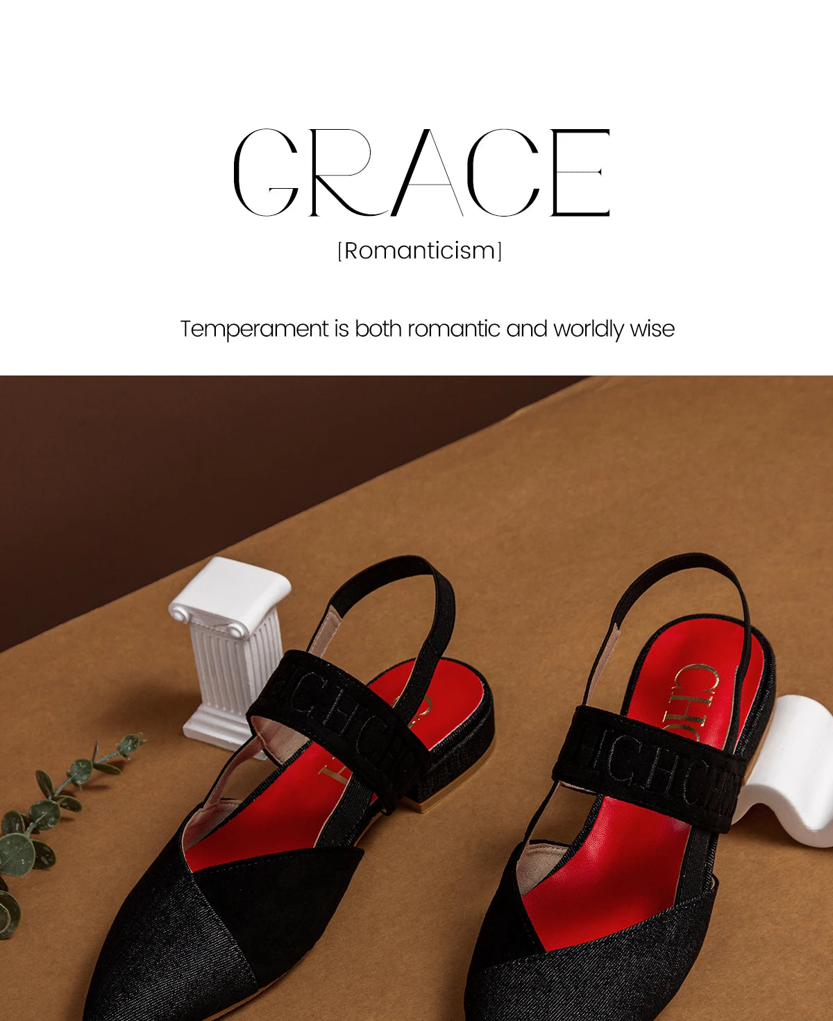 CH Basic Flat Cross Retro Flat Shoes