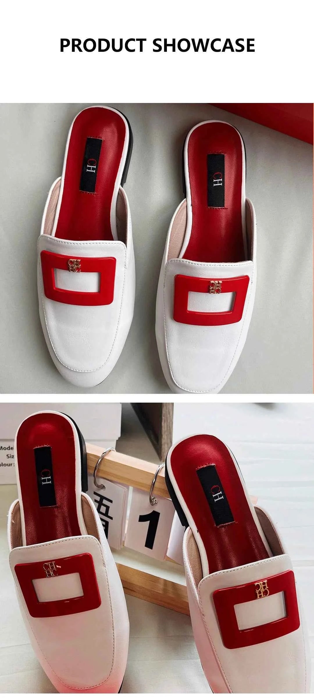 CHCH Baotou Low Heels Sandals