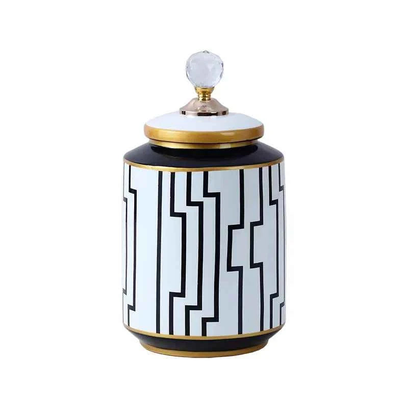 Ceramic Crystal Decorative Jar Home Decoration Storage Jar
