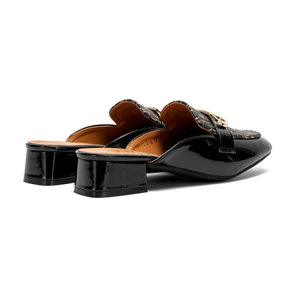 CHCH Buckle Mules Ladies Slip-on Loafers