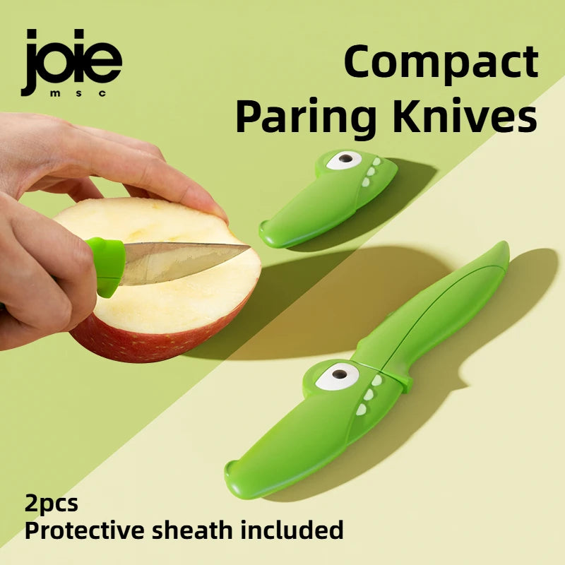 Joie Crocodile Kitchen Accessories - Cleaning Brush, Bag Clip, Peeler, Knife