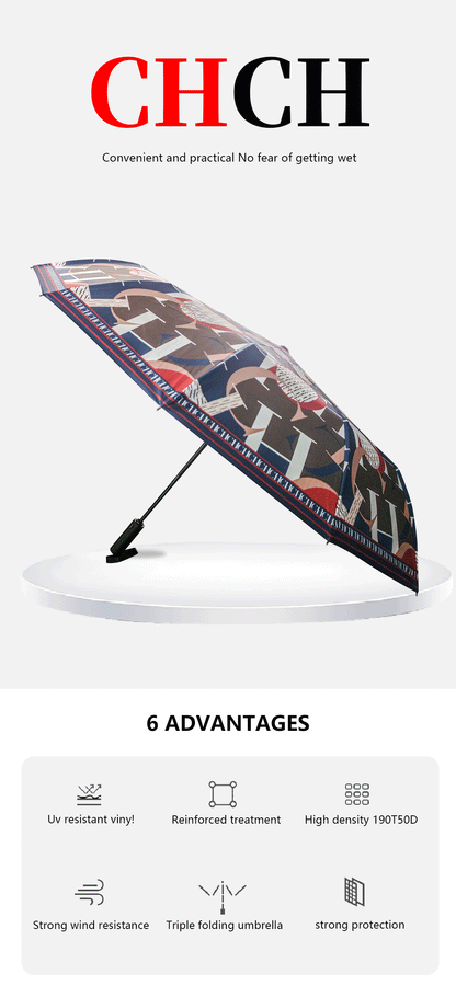 CH Vintage Print Umbrella